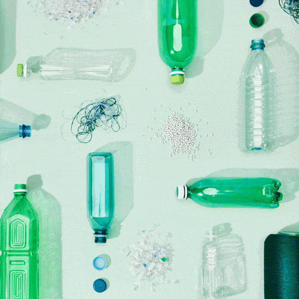 Illustration of community recycling